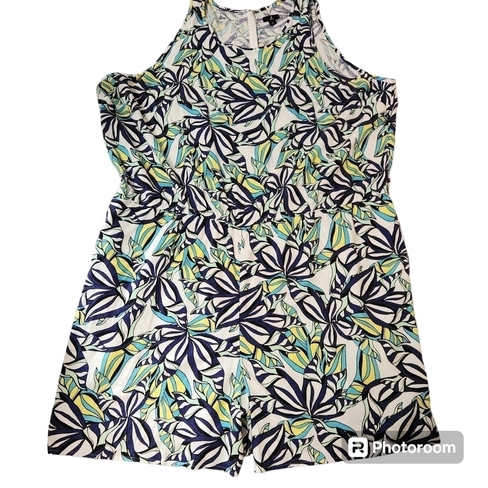 Jason Wu Linen, Flax Blend Romper sz 5X